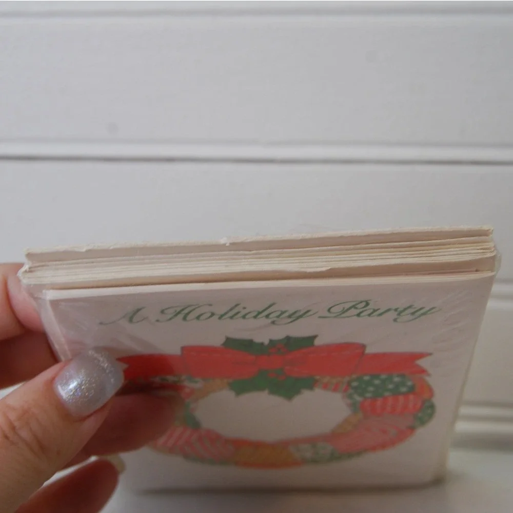 Vintage Christmas‎ Party Invitations 24 Holiday Cards envelopes